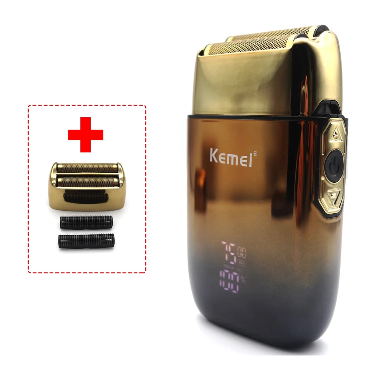 Kemei TX10 New electric razor with LED display Rechargeable hair shaver Barba baler for men