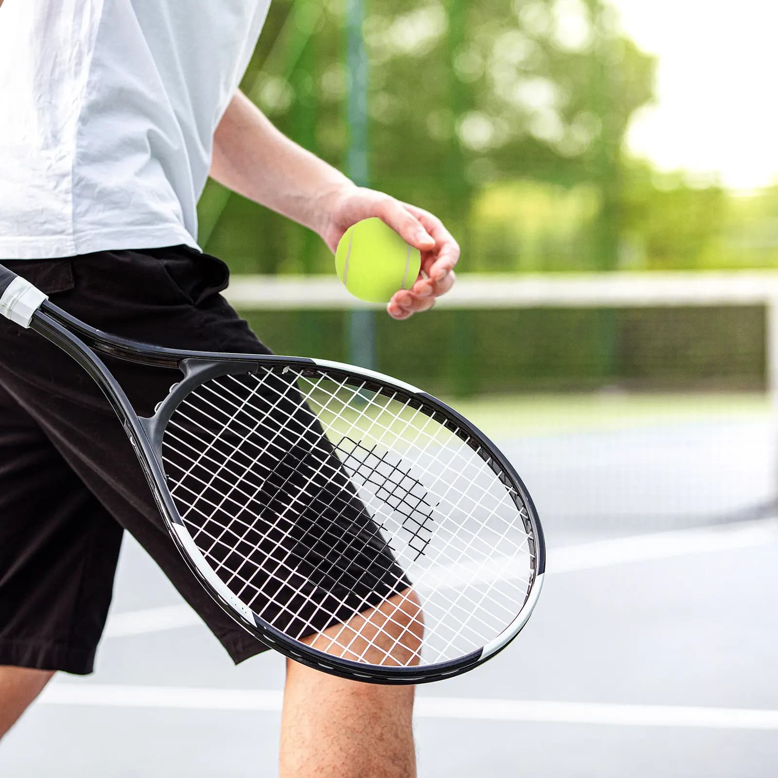 3Pcs Tennis Training Ball Bounce Rubber Practice Ball for Outdoor Indoor Self Training Reflex Hand Eye Skill Tennis Supply