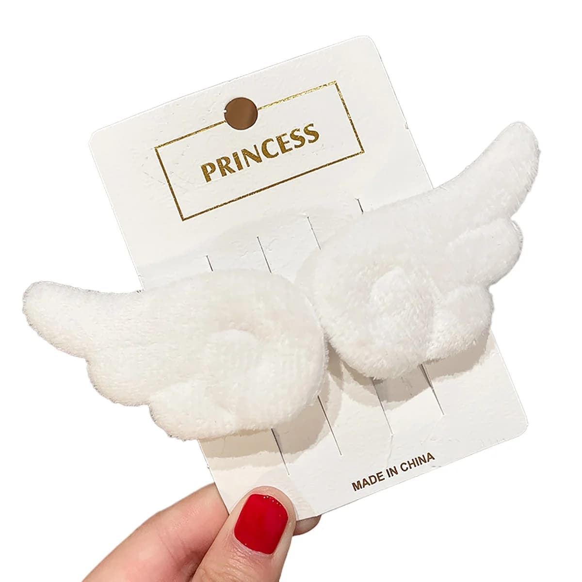 2 Pezzi Ali d'Angelo Super Carine, Fermagli per Capelli in Peluche, Accessori per Capelli da Ragazza, Mollette, Fermagli a Clip, Copricapo