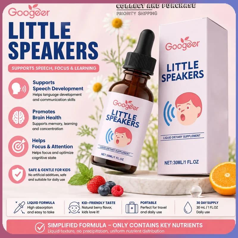 Googeer Vitamin B12 Liquid Drops for Kids 30ML with Vitamin D And Zeolite Supports Concentration And Language Development