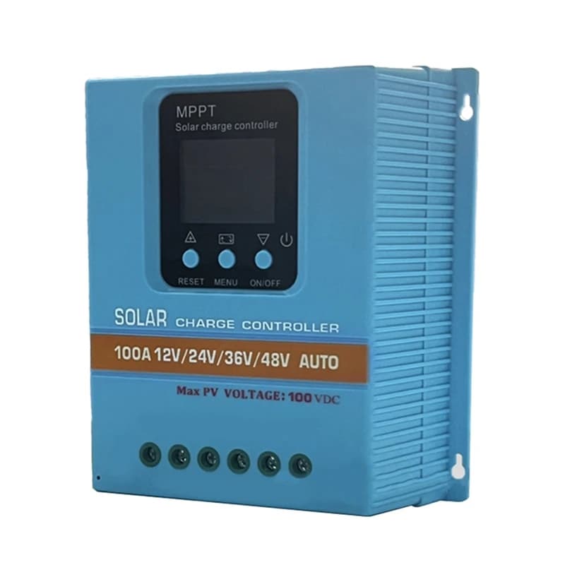 Regolatore di carica solare MPPT 12V 24V 36V 48V Display LCD Pannello solare Batteria Regolatore solare intelligente 100A