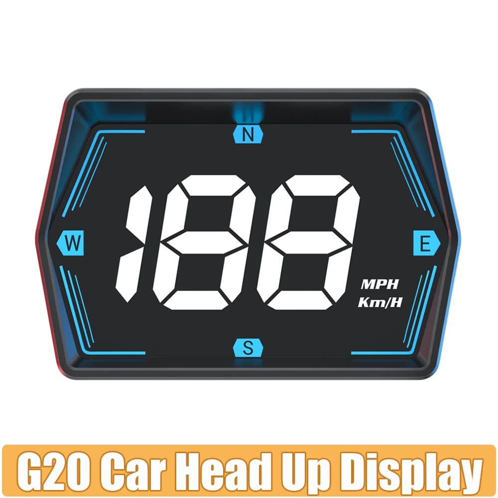 G20 Car Head Up Display GPS HUD Smart Meter Auto GPS Security allarme velocità eccessiva bussola accessori elettronici Display Hud