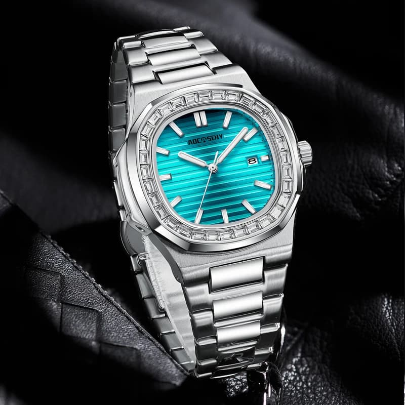 New Fashion Square Luxury Watches for Men Luminous Date Waterproof Business Quartz Wristwatch Male Clock reloj 2026