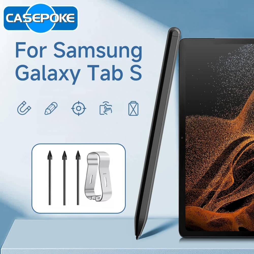 Penna stilo per Samsung Galaxy Tab S9 S8 S7 S6 Lite con matita per rifiuta del palmo per Galaxy Tab S9+ S8 Ultra S7 FE S Pen con pennini