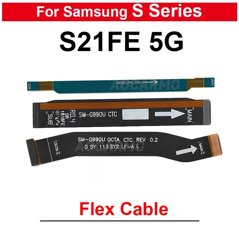 Per Samsung Galaxy S21 FE 5G Antenna di segnale Wi-Fi + parte di ricambio del cavo flessibile di collegamento della scheda madre dello schermo LCD