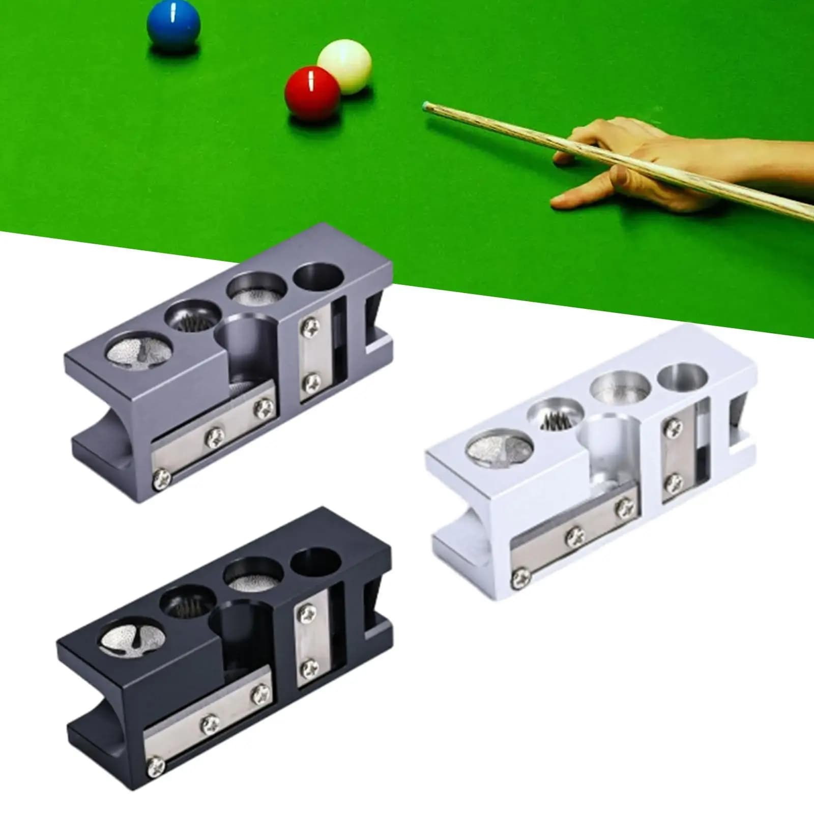 Strumento Multifunzione 10 in 1 per Riparazione Punte Stecche da Biliardo, Modellatore e Affilatore Portatile per Tavoli da Biliardo