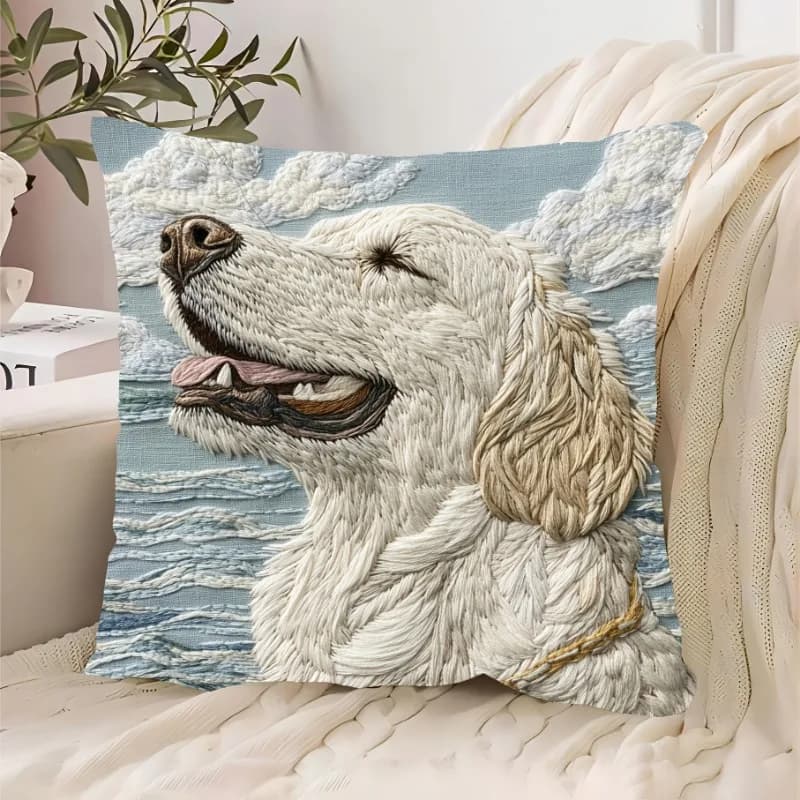 Fodere per cuscini per cani Golden Retriever, per sedie, soggiorno, federa, accogliente, con cerniera, per divani, camera da letto, decorazioni per la casa per interni