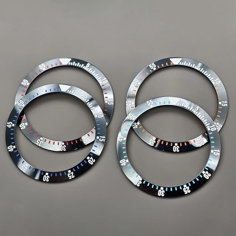 Mod 38 millimetri Curvo Ceramica Lunetta Inserto Anello Adatto Per SUB GMT SKX007 SKX009 Cassa Dell'orologio NH35 NH36 Movimento Orologio Da Uomo Refit Parti