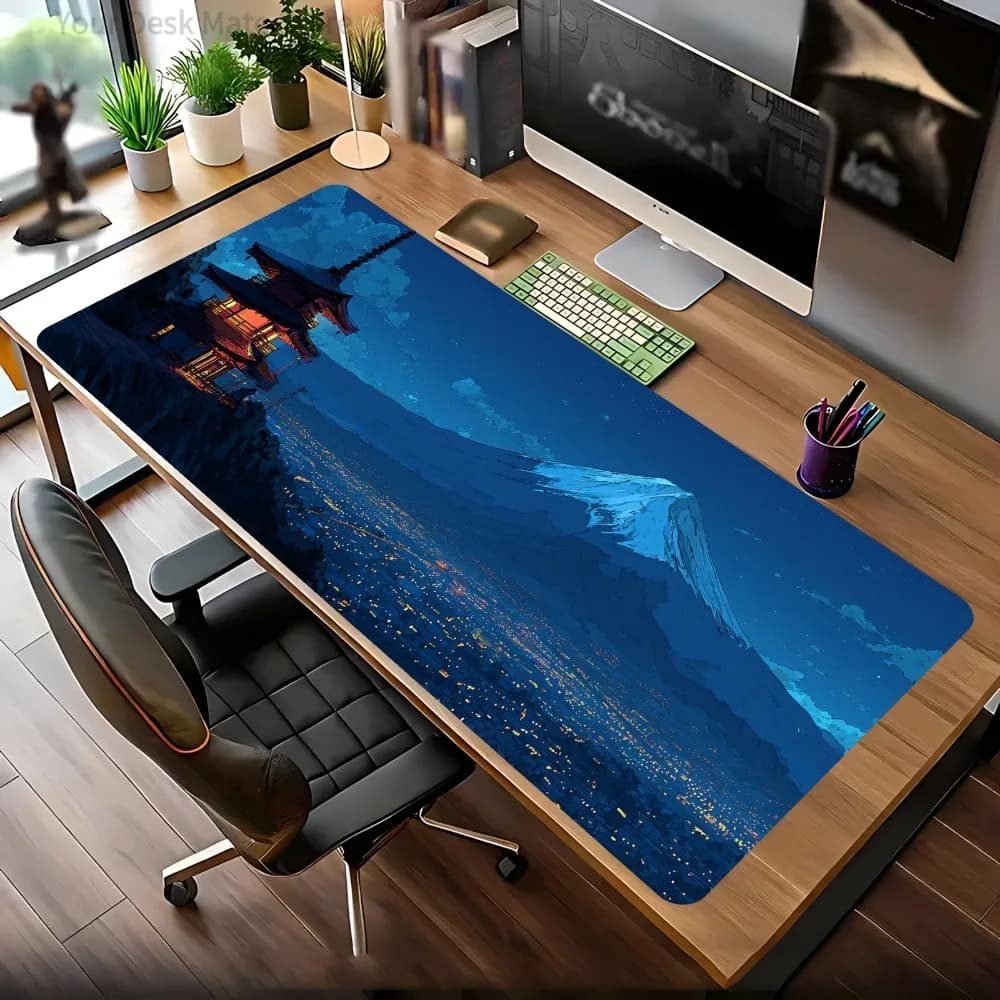 Large-sized gaming mouse pad, anti-slip and washable, can also be used as a keyboard table pad escritorio accesorios