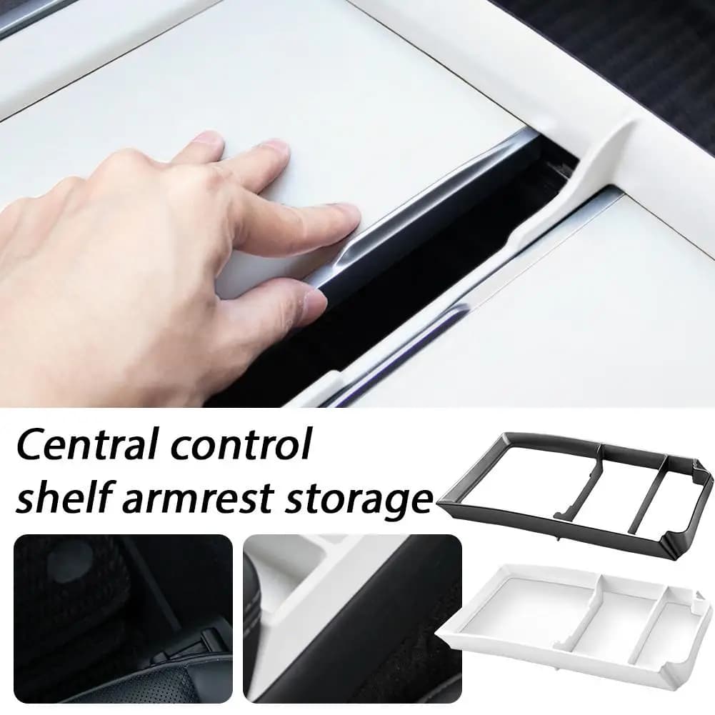 NUOVO Organizer per Console Centrale Tesla Model 3 Highland / Model Y / YL, Vassoio Portaoggetti in ABS, Accessori Interni