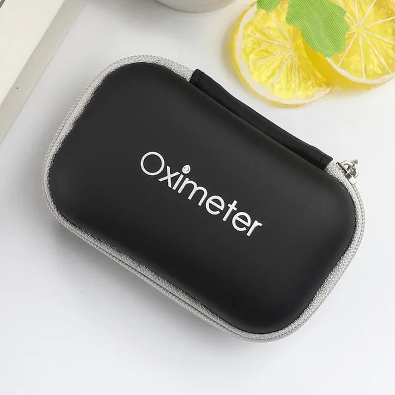 Borsa portaoggetti per monitor della saturazione dell'ossigeno a clip, custodia organizer per pulsossimetro da dito e forniture mediche domestiche, portatile