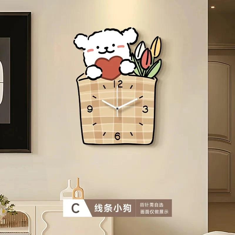 Custom cute panda watch, hanging painting, bedroom background, mural