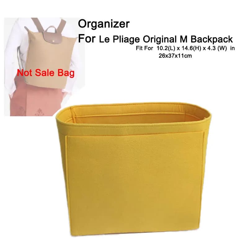 Organizzatore per inserto per borsa in feltro per zaino longchamp Le Pliage Original M, divisore per riporre borse da viaggio per zaini da viaggio