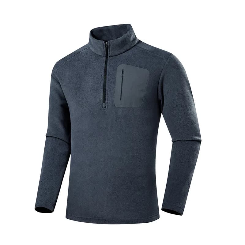 Giacca in pile polare 2024 Sport all'aria aperta Casual calda con cerniera Fodera interna Mantello base termico a strato medio