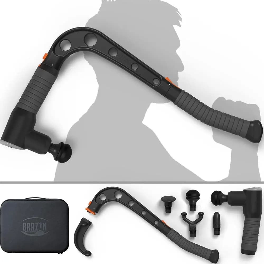 - Tn Percussion Massage Gun + Massage Cane + Gun System - Deep Fabric Muscle Massage with Arm or P Attack for the whole body