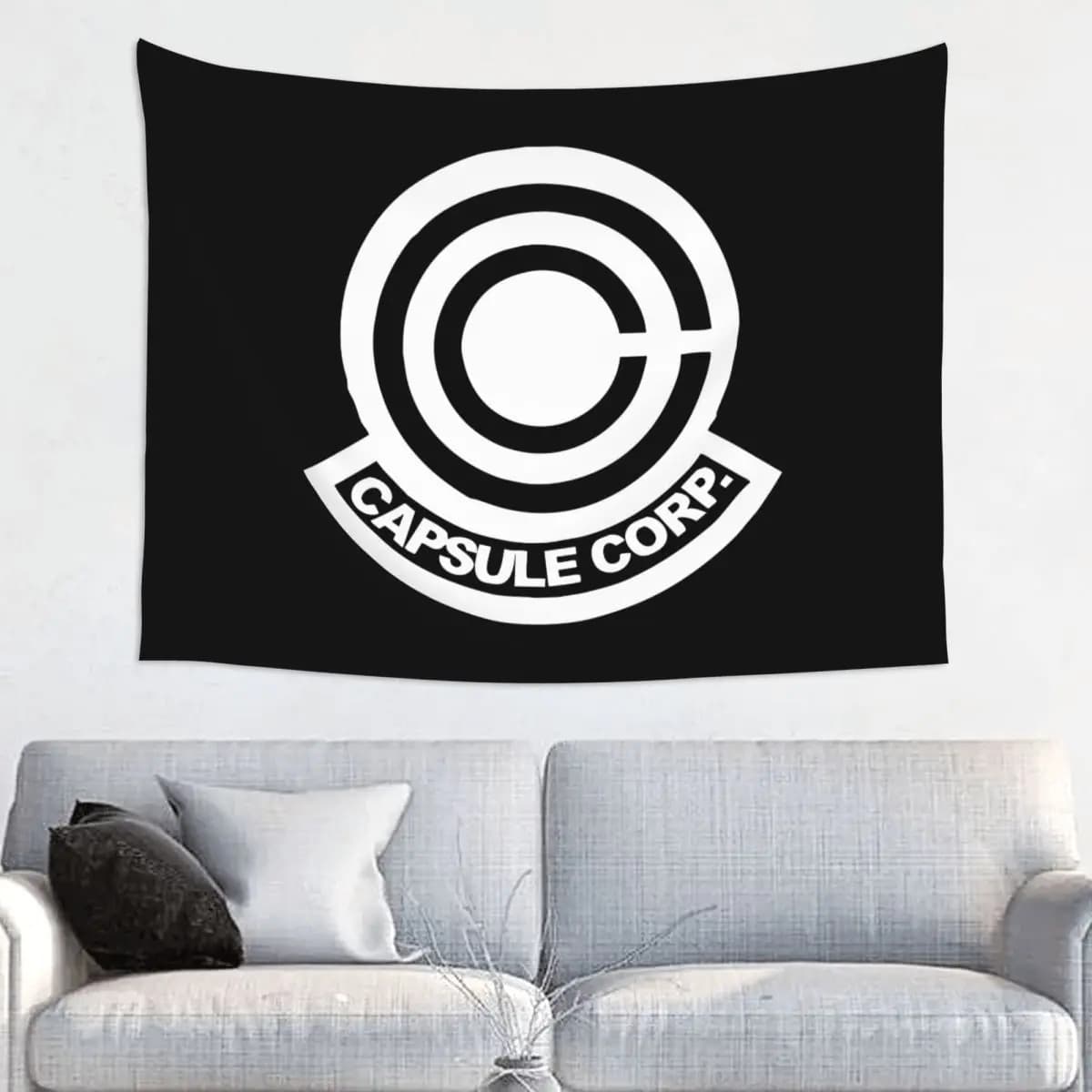 Dbz Capsule Corp Logo Tapestry Wall Hanging Hippie Polyester Tapestries Fantasy Decoration Wall Decor Yoga Mat