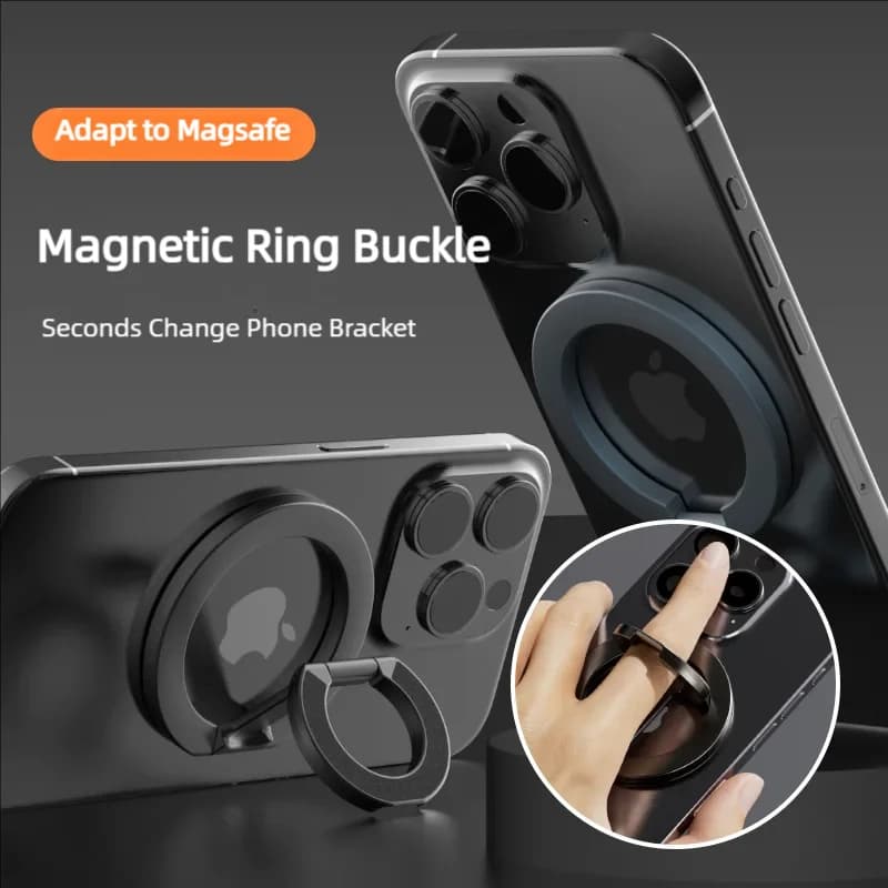 Per MagSafe Supporto per anello magnetico bifacciale per telefono per iPhone 15 Cellulari Supporto Accessori per telefono Supporto per impugnatura telefonica Tok