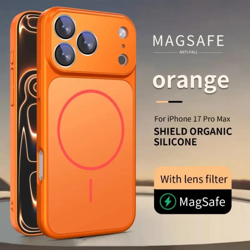 Original Nano Matte Lens protection Case For iPhone 18 17 16 15 14 13 Pro Max Magnetic For Magsafe Wireless Charging