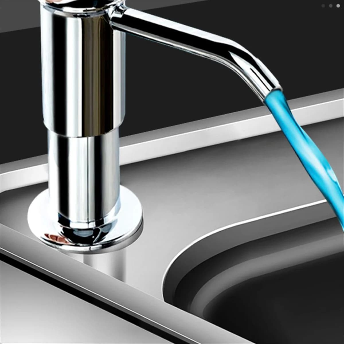 dispenser di sapone per lavello da cucina Dispenser di sapone per lavello da cucina e kit tubo di prolunga Tubo in silicone da 40 pollici Collegare al sapone