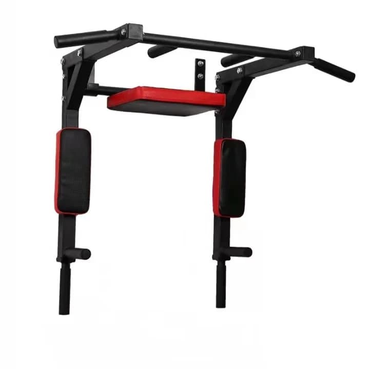 2026 5 in 1 Pull up Bar Iron Steel Home Gym Door Fitness Equipment Black Portable Parallel Dip Bars for Salepromote sales