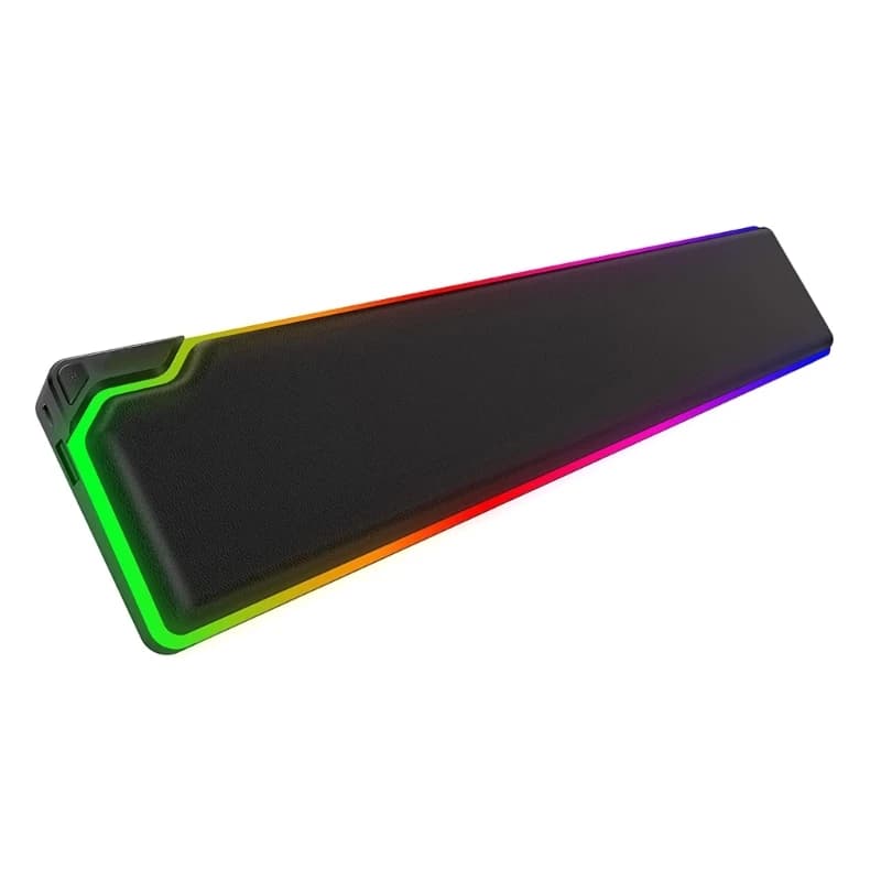 Supporto per poggiapolsi per tastiera RGB, cuscino per polso ergonomico, memory foam, per computer, notebook, laptop, impiegati