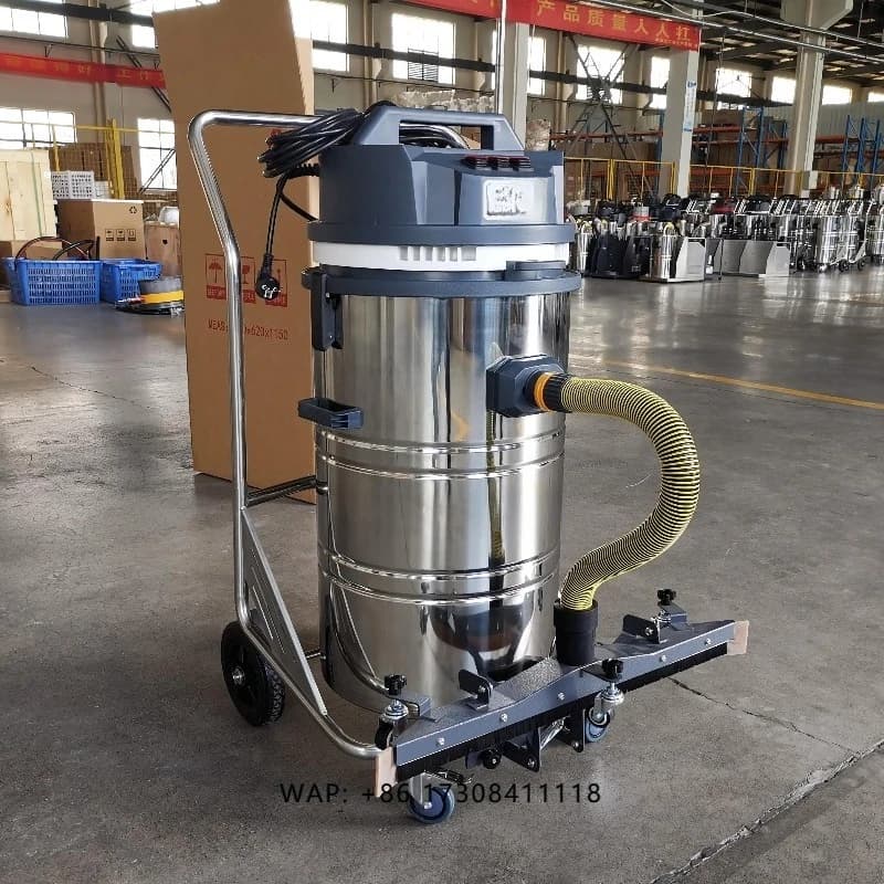 Aspirapolvere industriali OEM per aspirazione a umido e a secco, aspirapolvere commerciali in acciaio inox per pavimenti a umido e a secco
