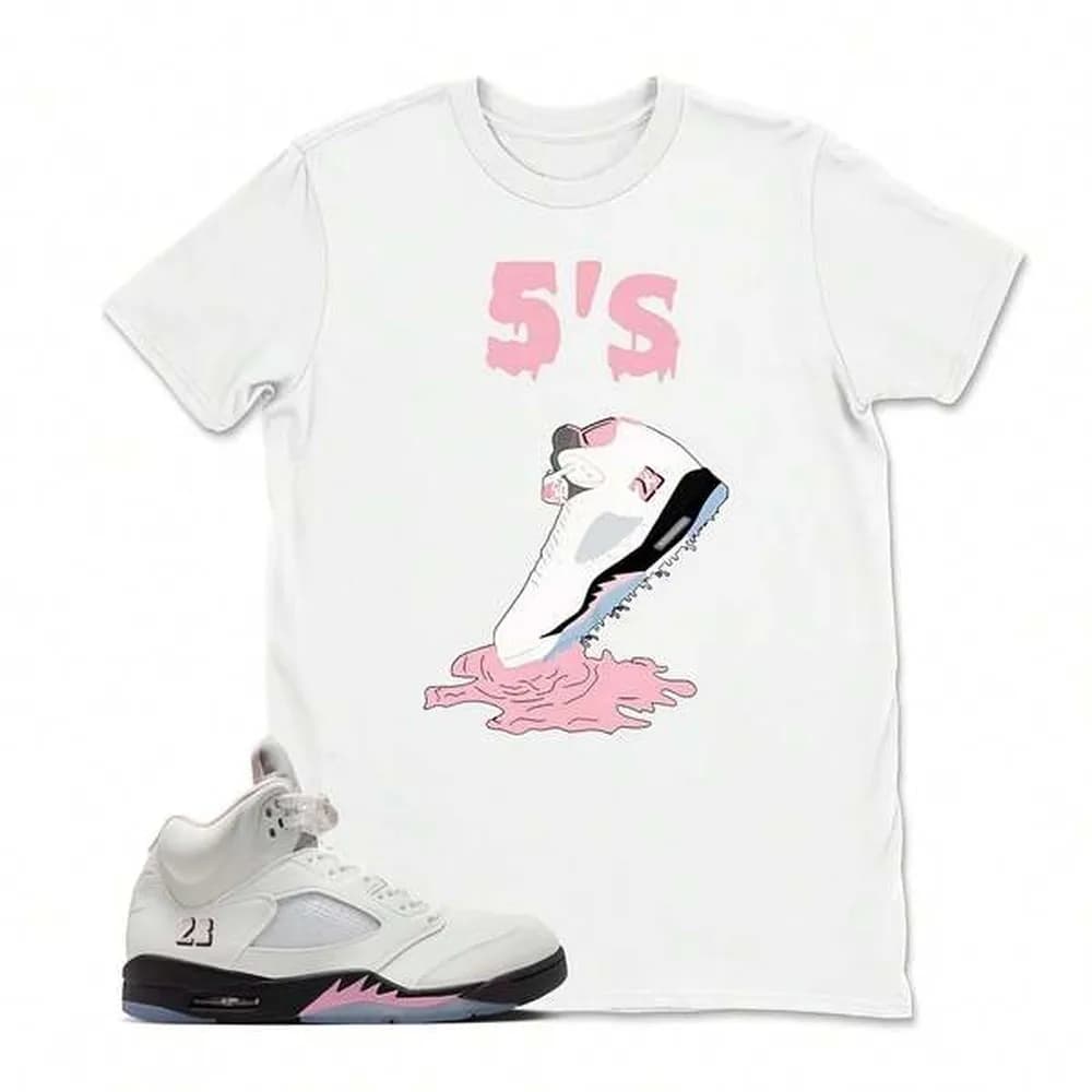 Jordans 5 Medium Soft Pink 35Th Anniversary Matching Sneaker T Shirt, Sneakerhead Outfit Shirt, Ajs 5 35Th Anniversary Hoodie Match Sneaker