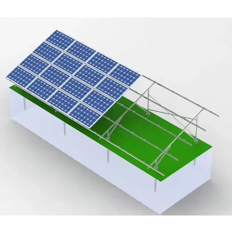 Sistema di supporto a palo per pannelli solari a terra, sistema di supporto a palo a C per impianti fotovoltaici a terra