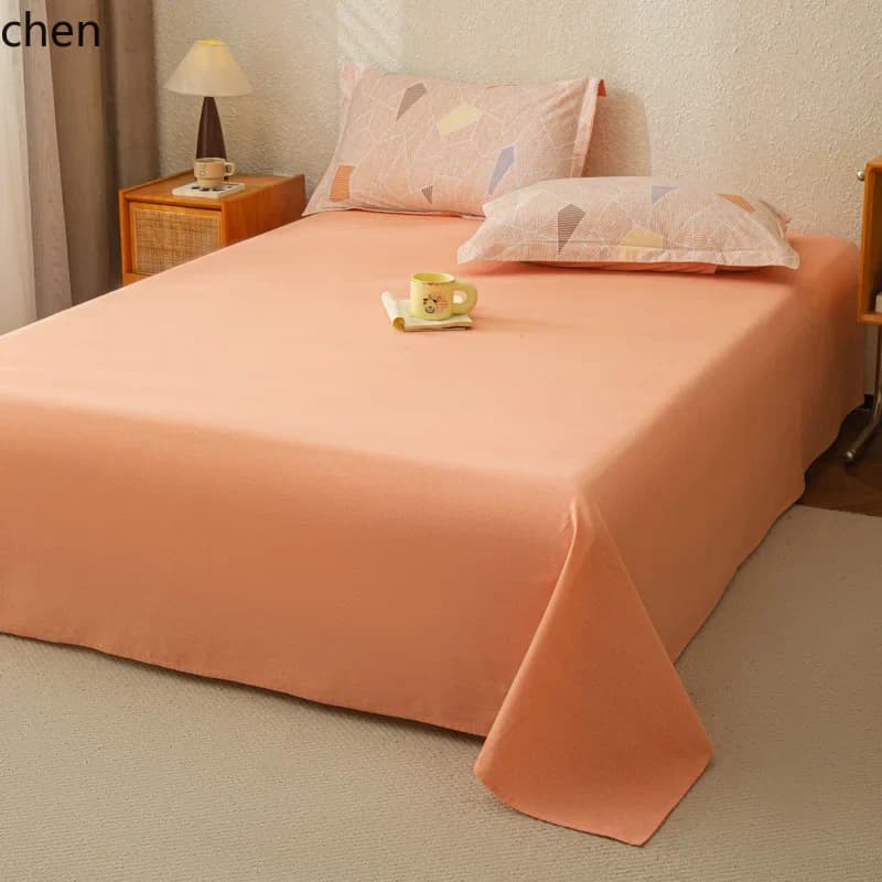 Set di biancheria da letto in puro cotone a quattro pezzi, lenzuolo e copripiumino stampati in puro cotone