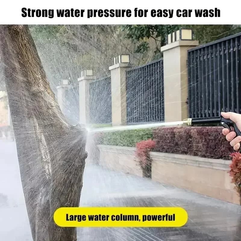 1pc Portable High-Pressure Water Hose Nozzle - Adjustable Spray for Garden, Car Washing & Pet Cleaning Tools BHL1956-FRO