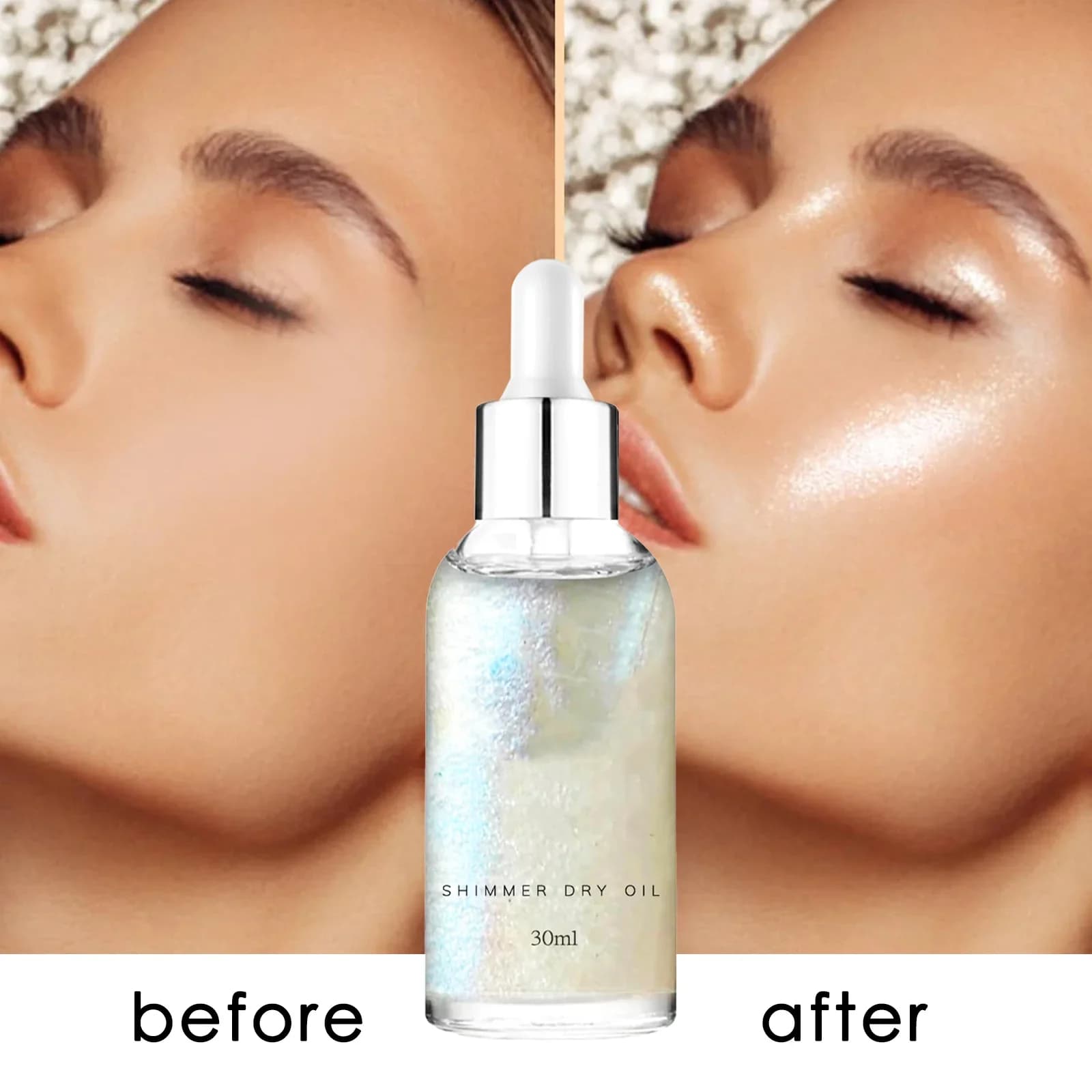 Olio luccicante per il corpo Contorno viso a lunga durata Illuminante Trucco Evidenziatore Paillettes Illuminante Idratante Evidenzia liquido