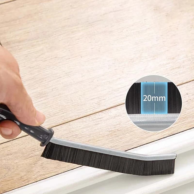 Spazzola per la pulizia di fughe di piastrelle, angoli e fessure, per auto, cucina e pavimenti di camere da letto, con setole resistenti