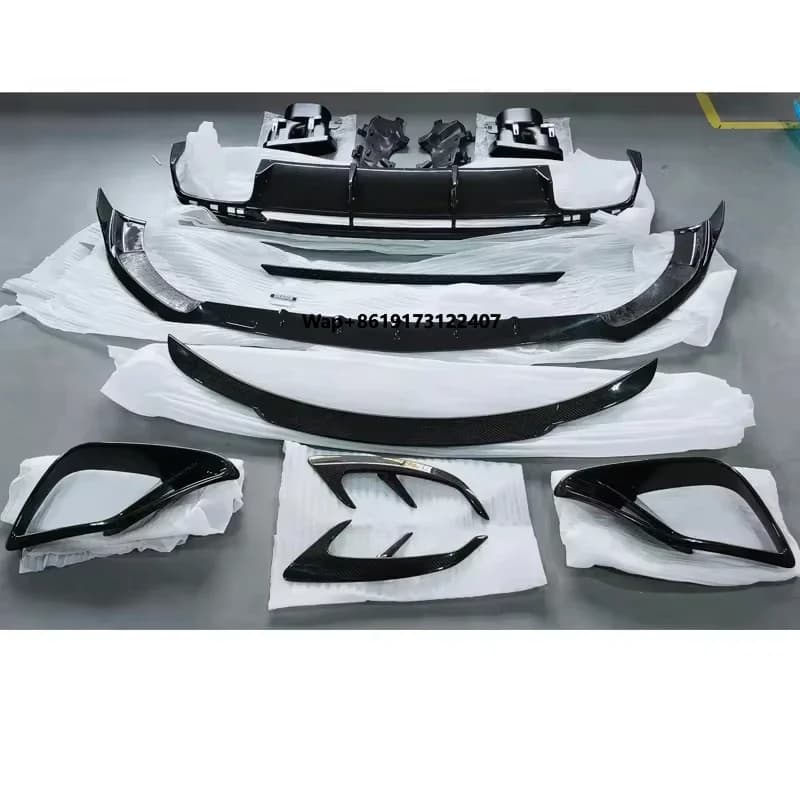 S Class Coupe C217 Carbon Fiber Body Kits With Front Spoiler Croner Lips Rear Diffuser of Automobiles Body Parts C217 2014 Year