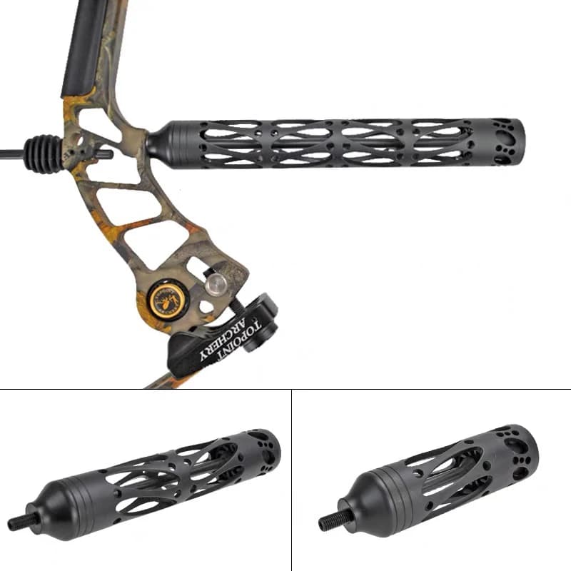 TOPOINT Ammortizzatore 5 pollici 8 pollici 11 pollici Tiro con l'arco Stabilizzatore Smorzatore di vibrazioni Caccia Arco composto Tiro al bersaglio Accessori