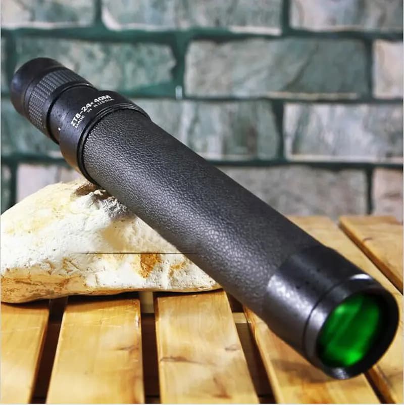 Baigish Telescopio zoom monoculare 8-24x40 HD Potente lente ottica in metallo astronomico con lungo raggio Originale Bak4 Russo Nero