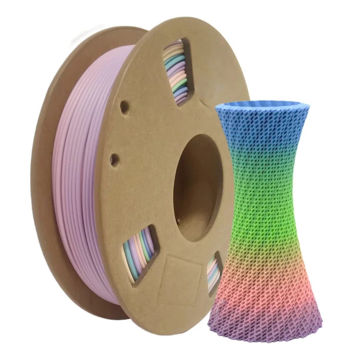 3D Printer Filament Rainbow PLA 1,75 mm Multicolor Changing Filament PLA Filament for 3D Printing, Multiple Options