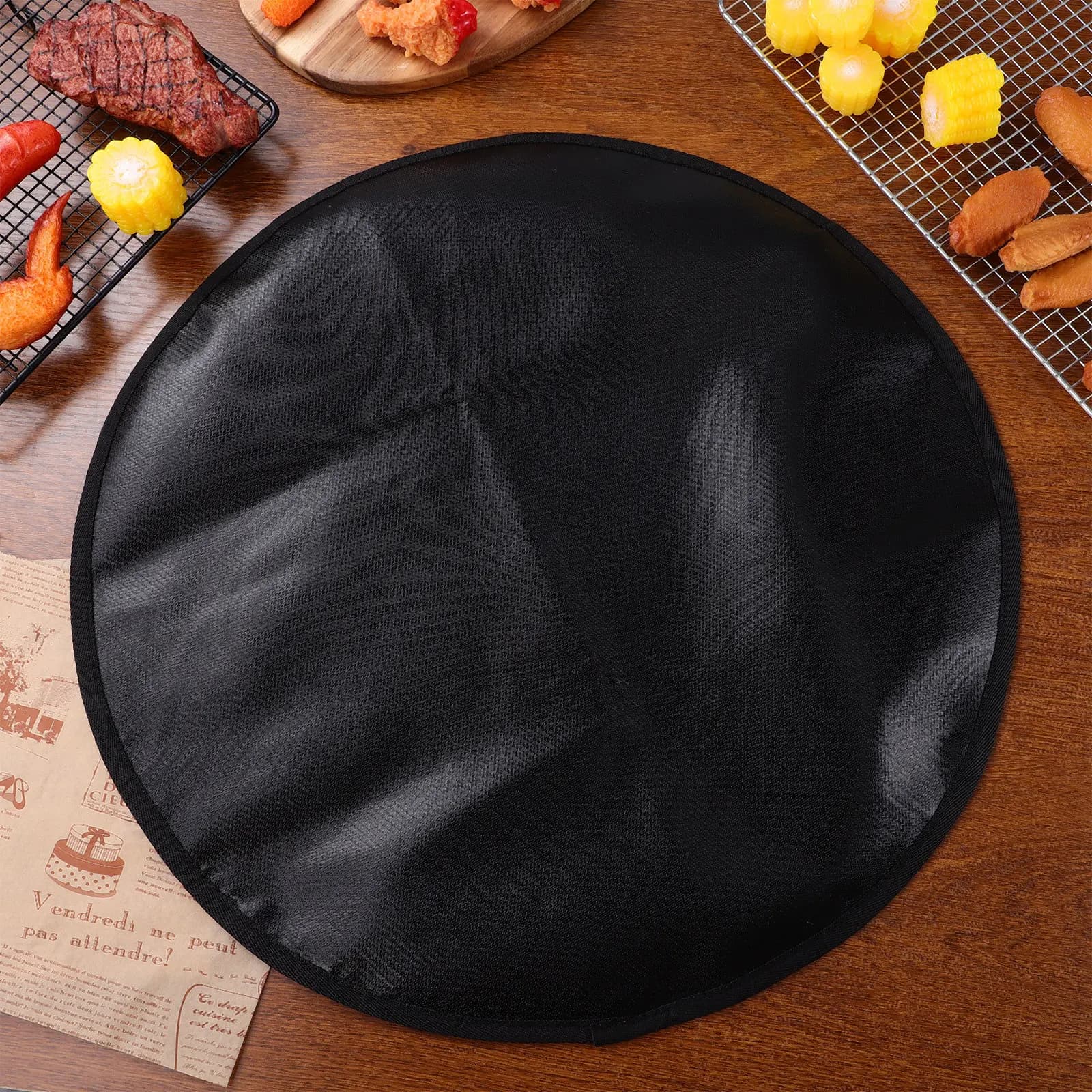 Heat Proof Mat Grill Pad for Deck Fire Silicone Fireproof Insulation Camping Fire-proof