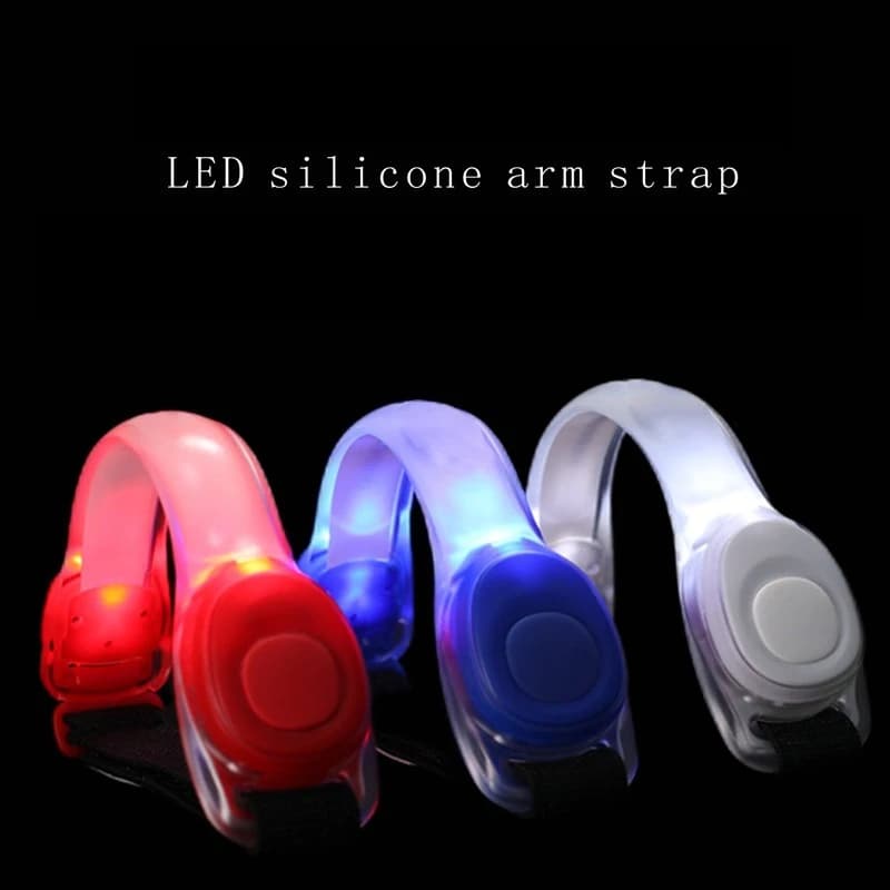 LED Luminous Silicone Arm Belt Luminous Arm Belt Cheering Props Night Running Warning Luminous Arm Belt