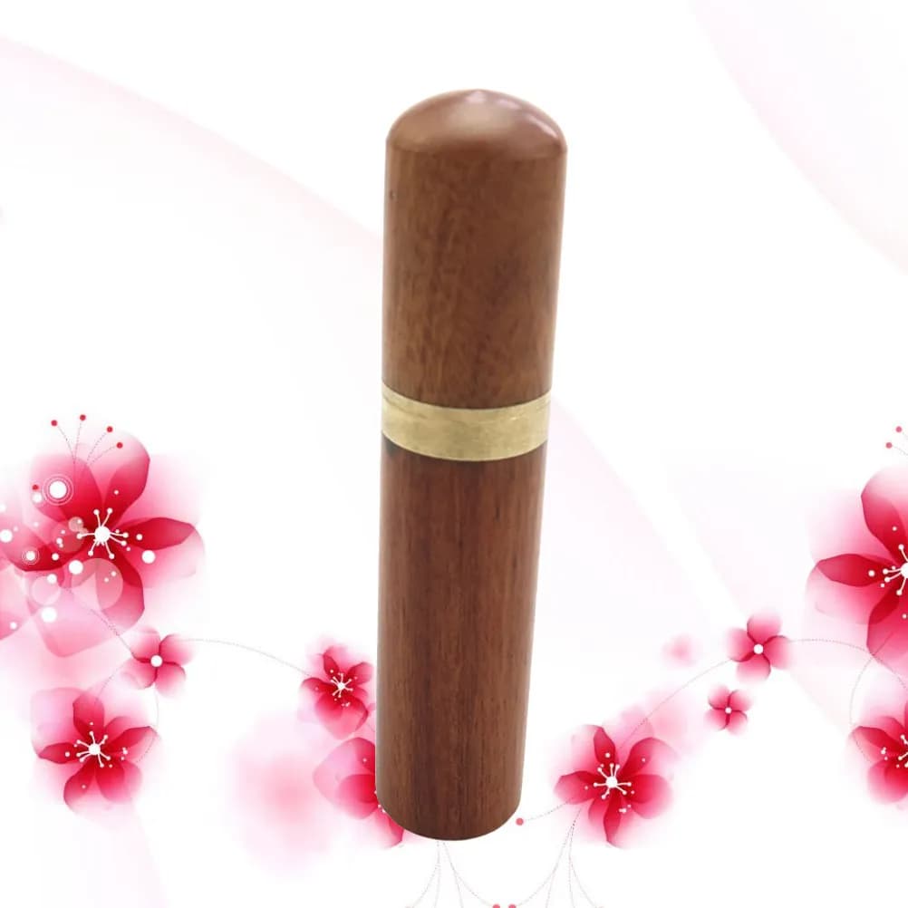 Durable Mini Wooden Sewing Needle Case Portable Organizer Holder for Crochet Hooks Small Parts Beads Storage Container