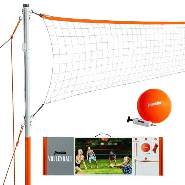 Kit da pallavolo con rete compatta e palla - Edizione per principianti