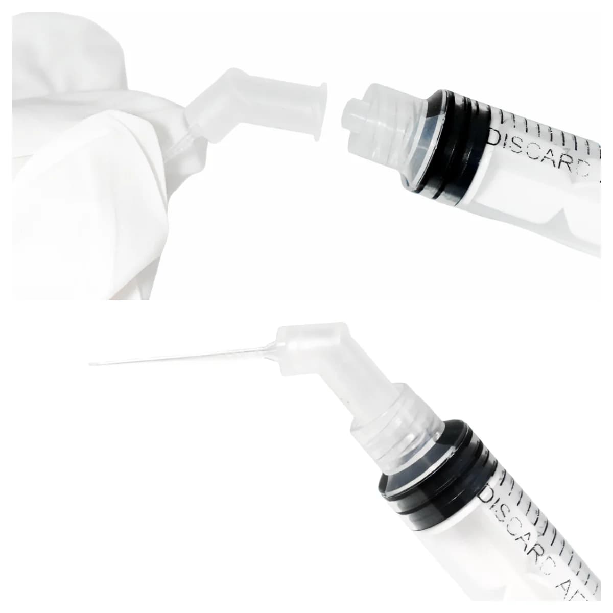 Siringa Dentale Monouso con Punta di Erogazione, Ago Endodontico Monouso per Pulizia del Canale Radicolare, Materiale Odontoiatrico