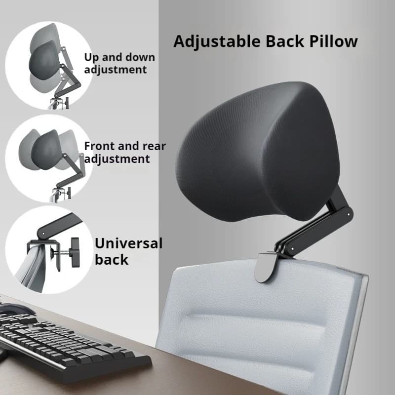 Nuova sedia da ufficio poggiatesta regolabile staffa retrattile dal design ergonomico cuscino protezione per la vita cuscino riposo confortevole