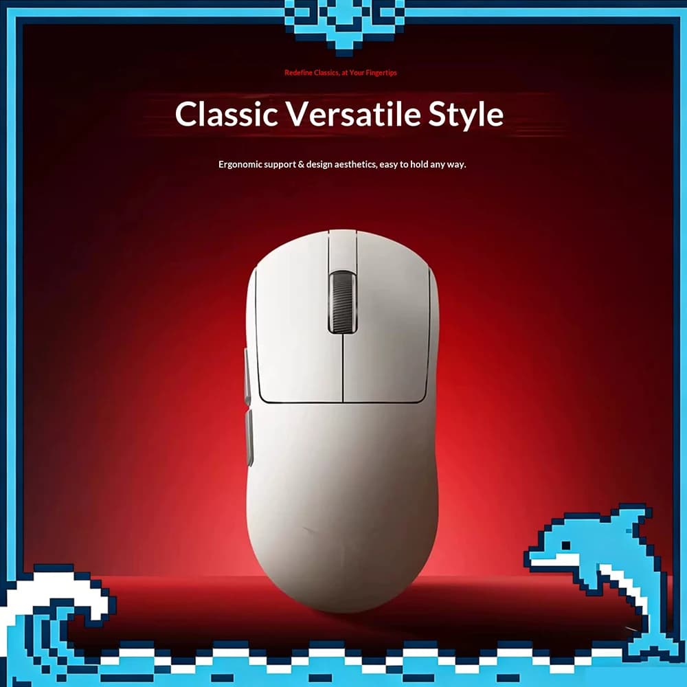 Mouse Wireless VGN Dragonfly 3 Master Edition, Connessione Dual Mode, Sensore PAW3950 Extreme, Mouse da Gioco con Doppia Frequenza di Aggiornamento 8K
