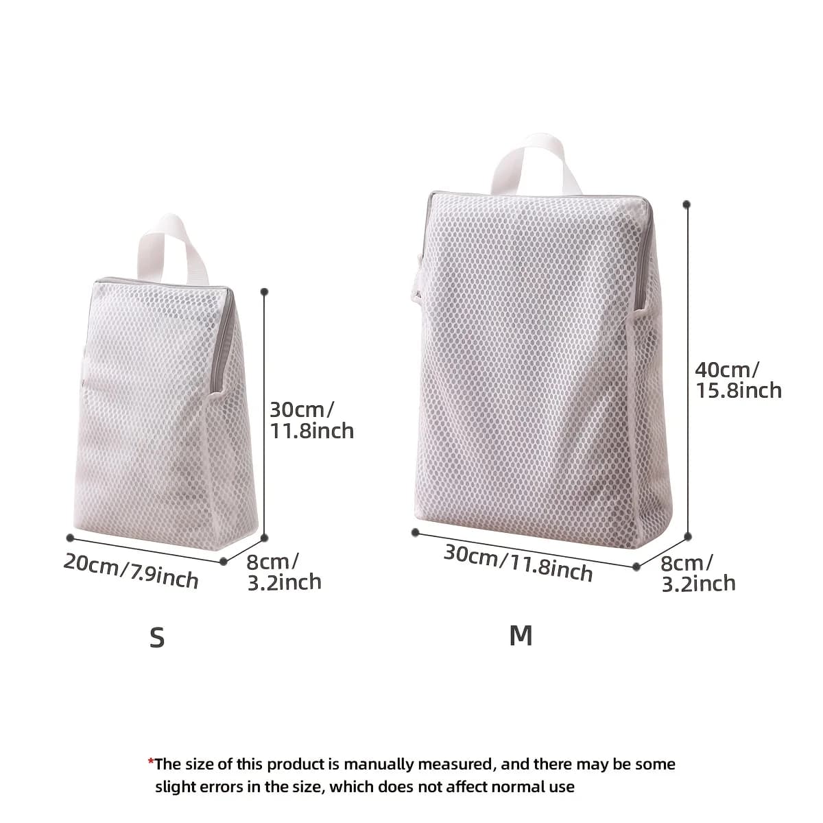 1pc Honeycomb Mesh Laundry Bag with Zipper - Wall-Mounted, Multi-Functional Clothes Storage Organizer for Bedroom & Bathroom
