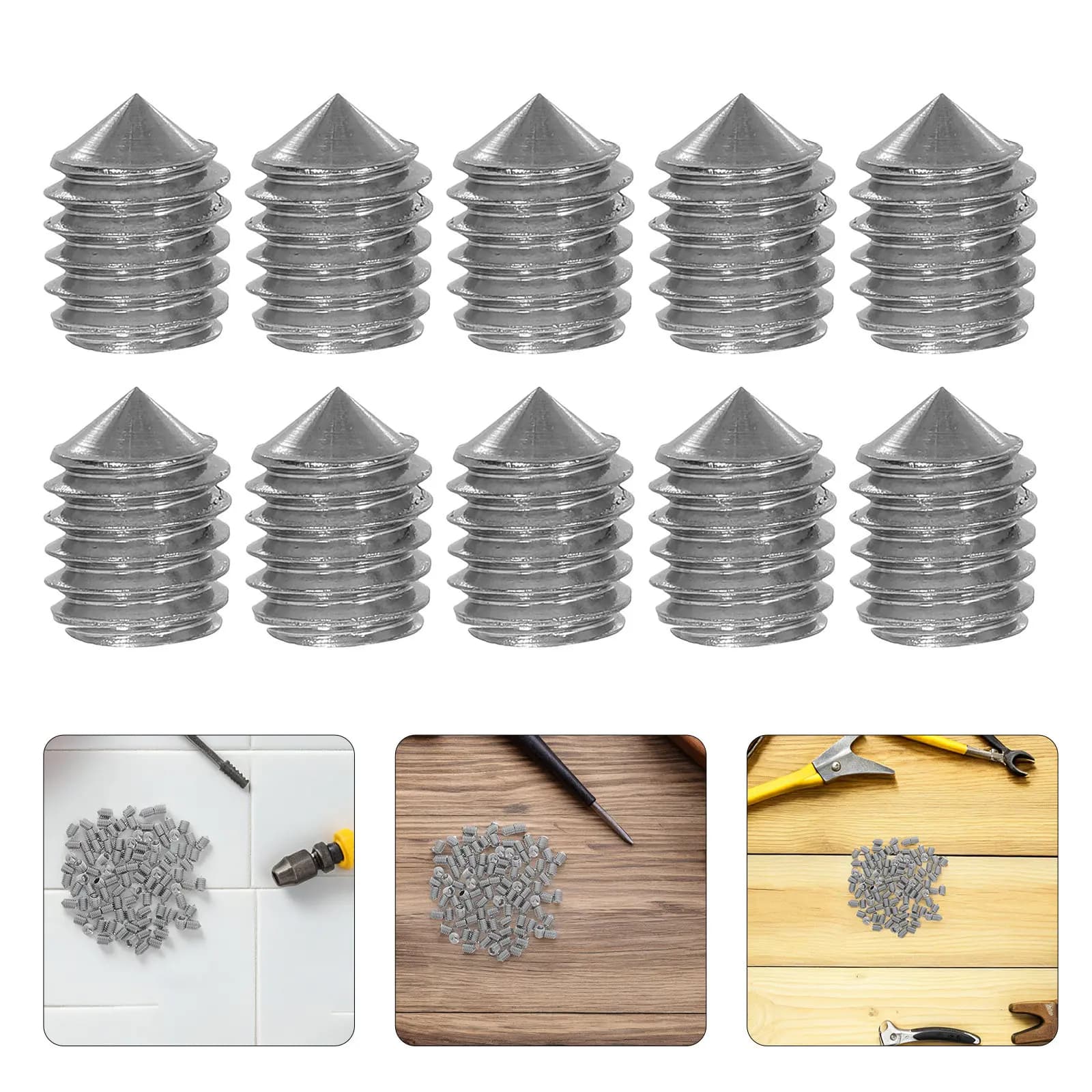 Set di 100 Viti in Acciaio Inox M6x8 per Portasciugamani, Kit di Montaggio Universale per Riparazione Bagno