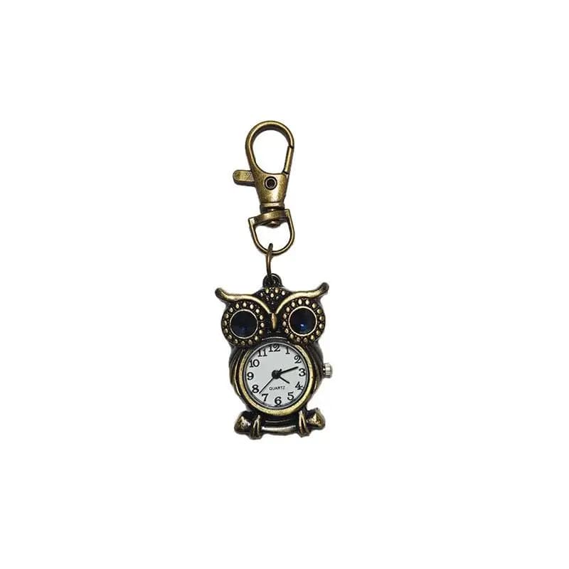 Small and cute Owl Shaped Pocket Watch for Kids, Men and Women, Retro Quartz Pocket watch, Gifts, Arabic dial