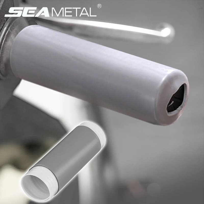 SEAMETAL Copri manubrio moto Protezione antiscivolo in silicone autorestringente Copri impugnatura per moto Manicotto per manubrio