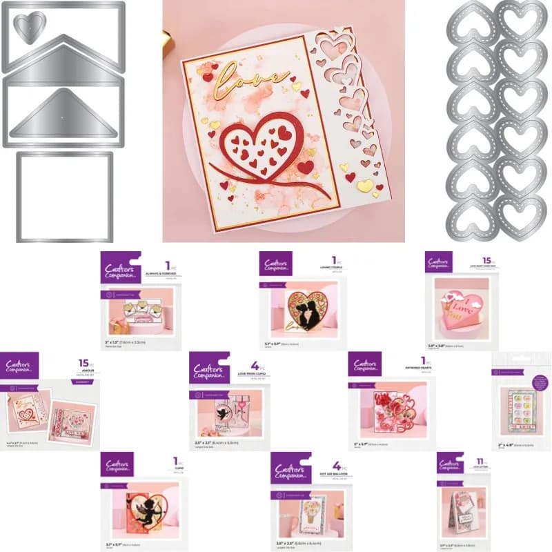 Cupid's Love Arrows Still Have Wings on Them Metal Cutting Frame Dies 2026 New Templates DIY Scrap Booking Paper Making Crafts