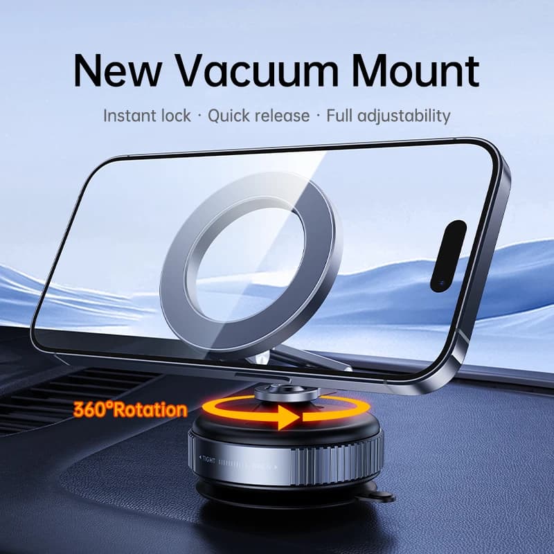 LINIM X54 Supporto per telefono con aspirazione magnetica a vuoto rotante a 360 gradi Supporto per telefono magnetico allungabile a mani libere