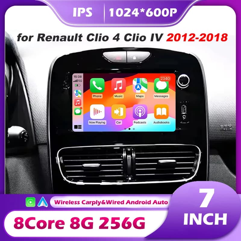 for Renault Clio 4 Clio IV 2012-2018 Android 16 Auto Navigation Wireless Carplay Car Multimedia Video Player Stereo Autoradio